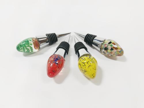 Handblown Glass Wine Topper